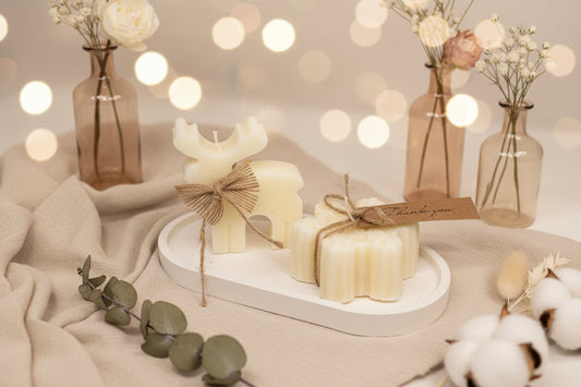 Reindeer & Snowflake Candle Set