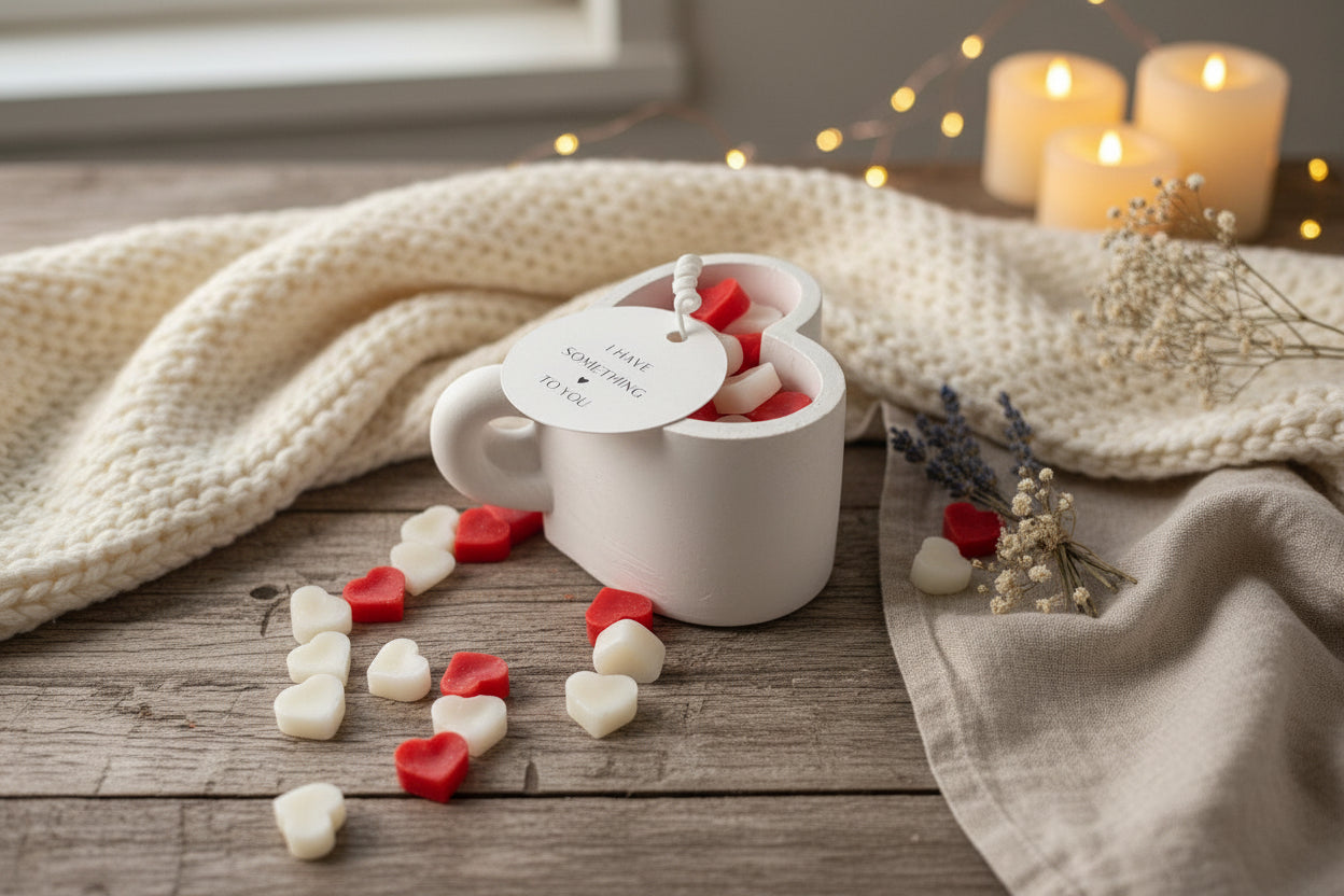 Heart-Shaped Decorative Candle